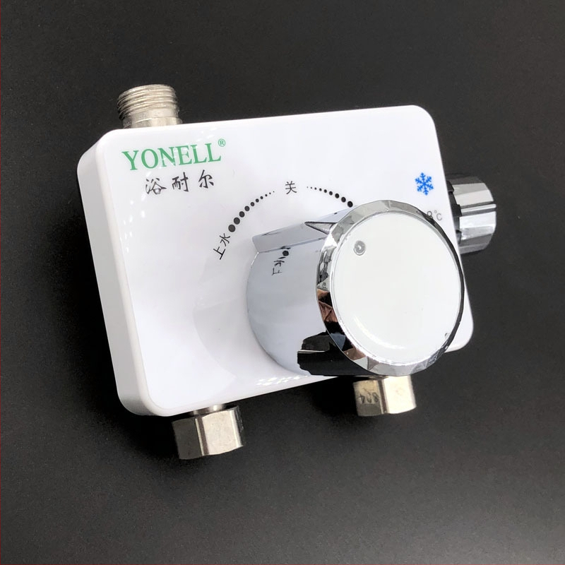 Povrchovo montovaný solárny termostatiký zmiešavací ventil pre sprchu, Yonell, 0,6 MPa, 1–99°C