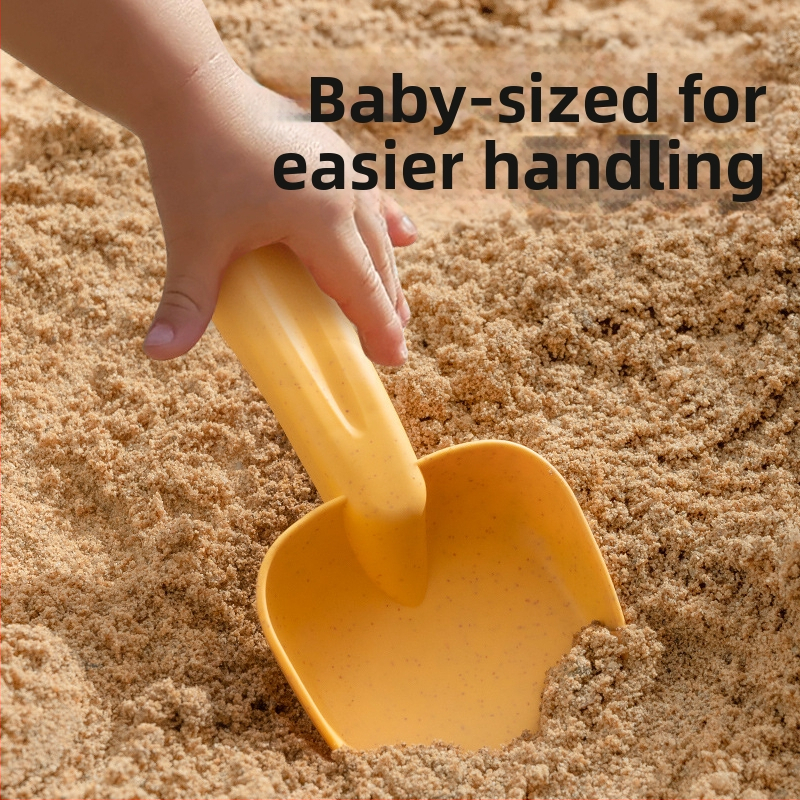 Emperor Плажни играчки за деца – комплект за пясък и водни игри с кофа и лопатка, от пшенична слама, за деца 0–3 г