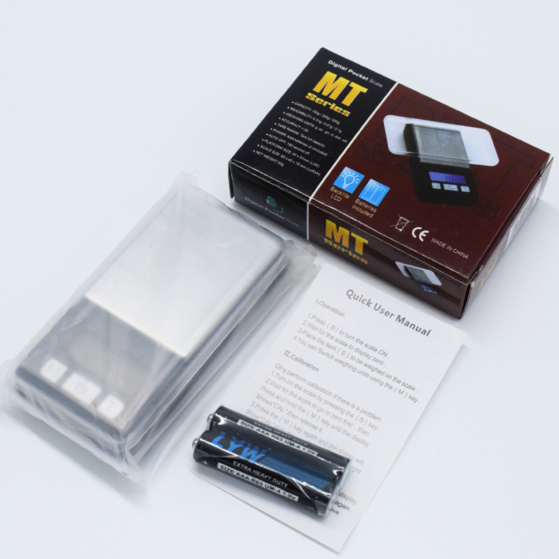 Prijenosna mini elektronička vaga za nakit, model CX-201, kapacitet 1 kg, CHANGXIE, napajanje: 2× AAA