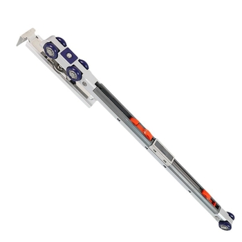 Kétirányú puffert görgő csúszóajtókhoz — 4 görgőből álló készlet hidraulikus függő görgőkkel, cinkötvözet, M60, külső Ø 23,5 mm, tengely Ø 26 mm, max terhelés 60 kg