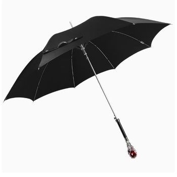 Kišobran s dugačkom drškom, britanski stil džentlmene, ručno otvaranje, okvir s 8 vlakana od vlakna, aluminijski štap, poliester 280T, UPF 50+