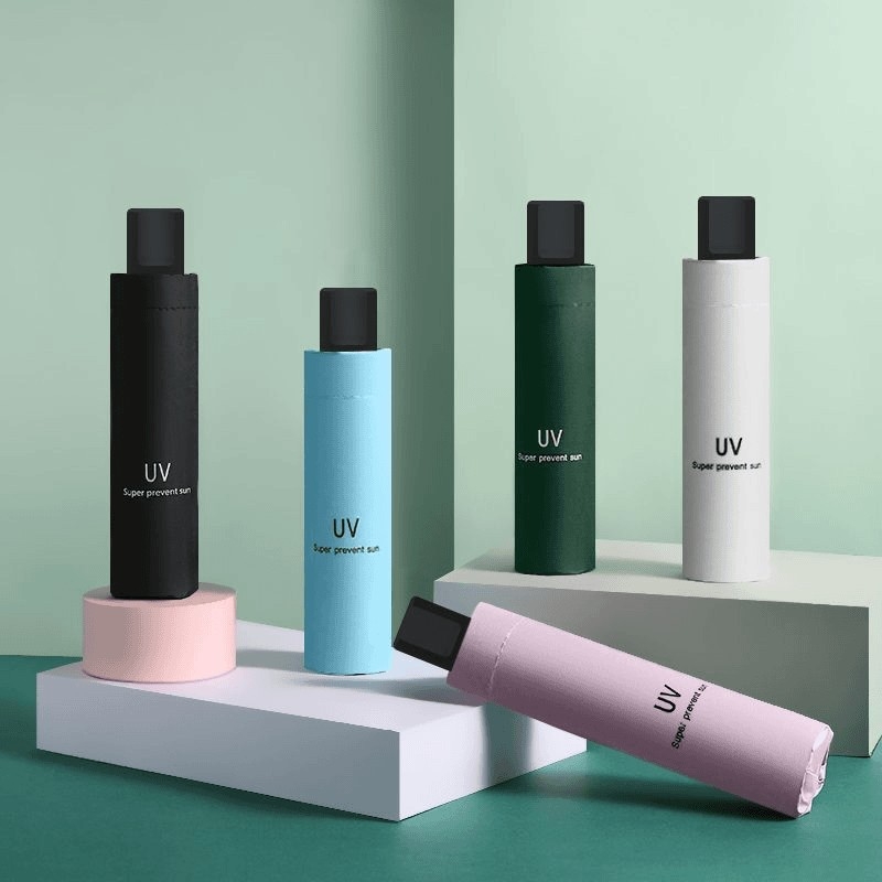 Sklopivi kišobran za sunce i kišu s otpornošću na vjetar, navlaka od Impact platna, okvir od željeza, ručno otvaranje