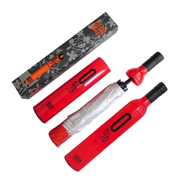 Suncobran u obliku boce vina, UV zaštita UPF>50, okvir s 8 krakova od čelika, tkanina 170T, mogućnost tiskanja logotipa