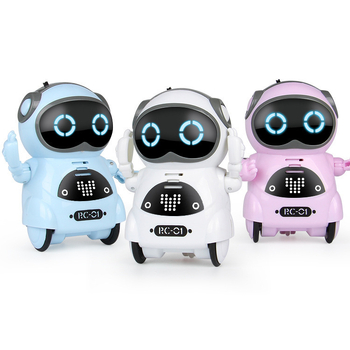 Mini robot za djecu s glasovnim upravljanjem — obrazovna interaktivna igračka, višefunkcijska (engleska verzija)