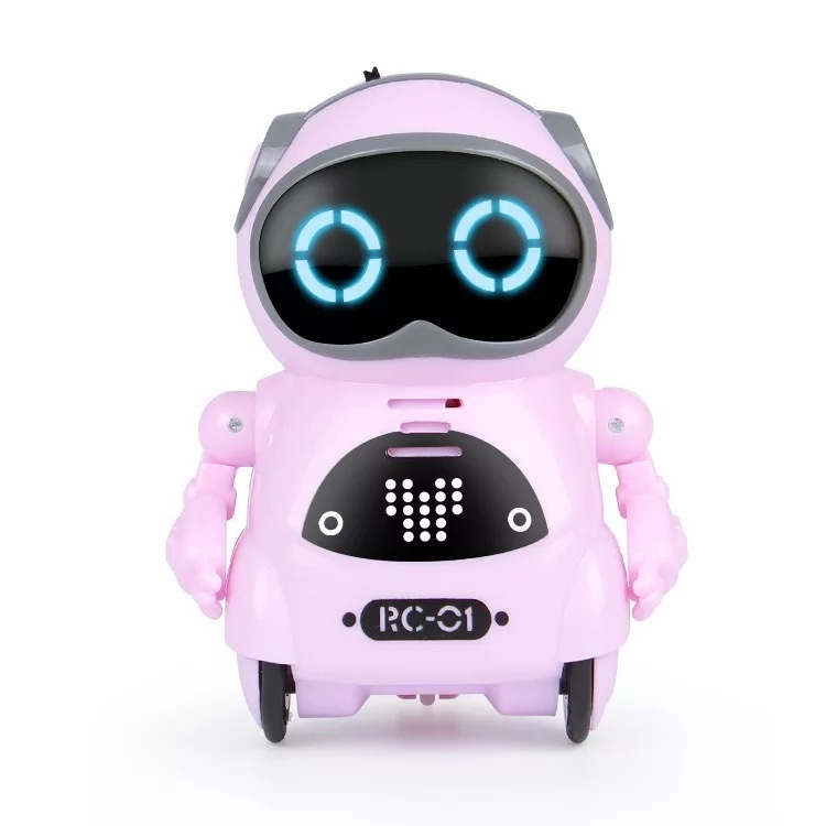 Mini robot za djecu s glasovnim upravljanjem — obrazovna interaktivna igračka, višefunkcijska (engleska verzija)