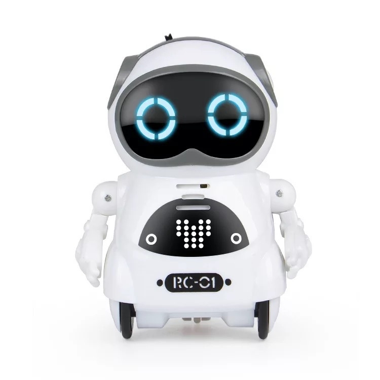Mini robot za djecu s glasovnim upravljanjem — obrazovna interaktivna igračka, višefunkcijska (engleska verzija)