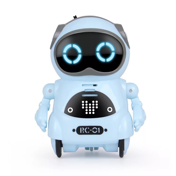 Mini robot za djecu s glasovnim upravljanjem — obrazovna interaktivna igračka, višefunkcijska (engleska verzija)