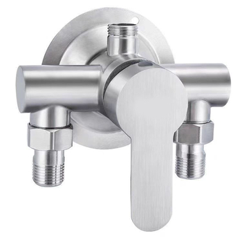 304 nehrđajući čelik, zidni miješalica za toplu i hladnu vodu za kupaonicu i tuš, keramički jezgreni ventil