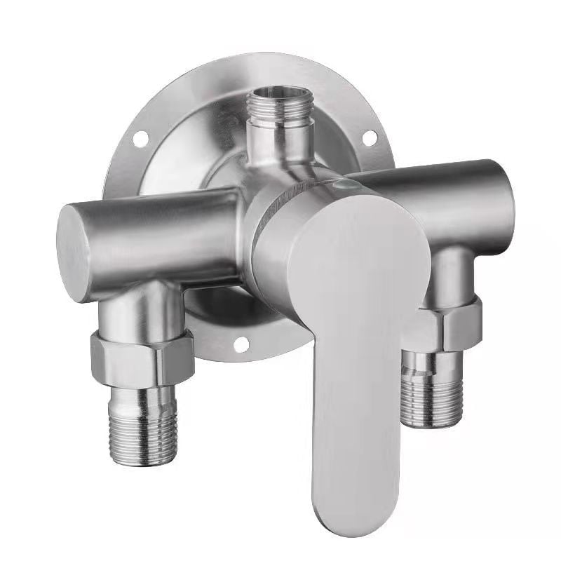 304 nehrđajući čelik, zidni miješalica za toplu i hladnu vodu za kupaonicu i tuš, keramički jezgreni ventil