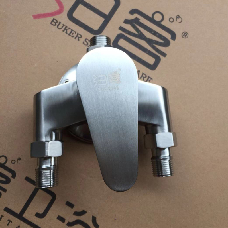 304 nehrđajući čelik, zidni miješalica za toplu i hladnu vodu za kupaonicu i tuš, keramički jezgreni ventil