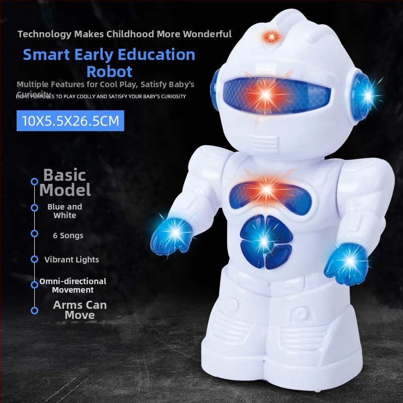 Dječja edukativna igračka: višefunkcionalni robot za rano obrazovanje s daljinskim upravljačem, svjetlom i glazbom, interakcija roditelj-dijete