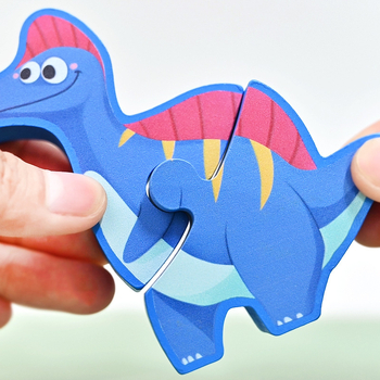 3D puzzle gyerekeknek — density board anyagból — állat- és dinoszaurusz témájú — oktató játék 4-6 éveseknek