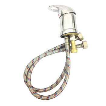 Samponázóágy mosdó keverőcsaptele, kerámia patron, ülés típusú beszerelés, cinkötvözet test, modell A105, 120°C-es működési hőmérséklet