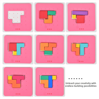 Drveni 3D puzzle za djecu 4–6 godina, napredna težina, otprilike 1 sat za završetak