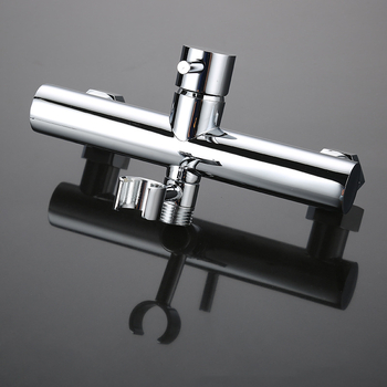 LT010201 Fürdőszobai keverőcsap melegvíz-hűtőhöz – réz, tartóval, krómozott felülettel, 0.8 MPa, 90°C, 230 L/h