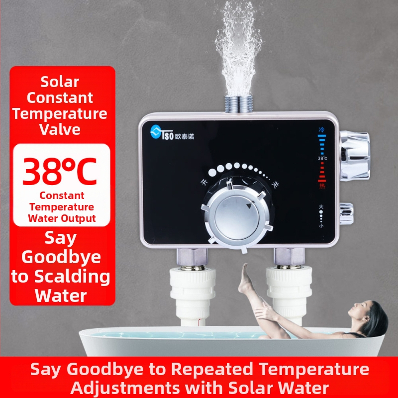 Solarski termostatski miješajući ventil s automatskim podešavanjem temperature, električna vodovodna slavina, Otso-9, ABS