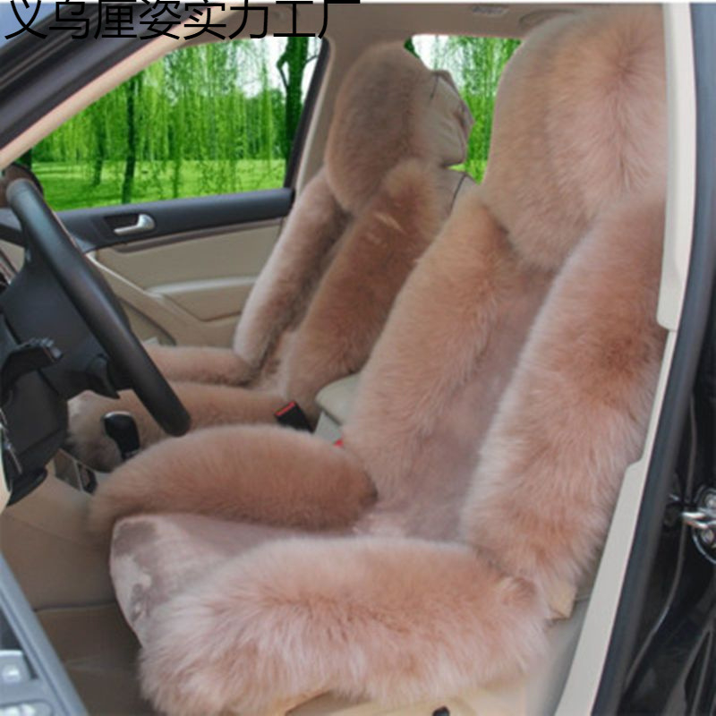 Zimska jastučnica za auto od vunenog pliša, jednostavan stil, punjenje lavanda, drvena površina