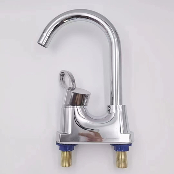 Mosdócsap kétlyukú szereléshez, kerámia patronnal, ABS testtel, emelős működéssel