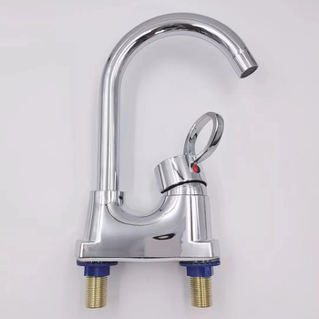 Mosdócsap kétlyukú szereléshez, kerámia patronnal, ABS testtel, emelős működéssel