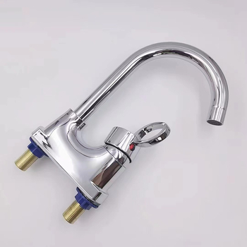 Mosdócsap kétlyukú szereléshez, kerámia patronnal, ABS testtel, emelős működéssel