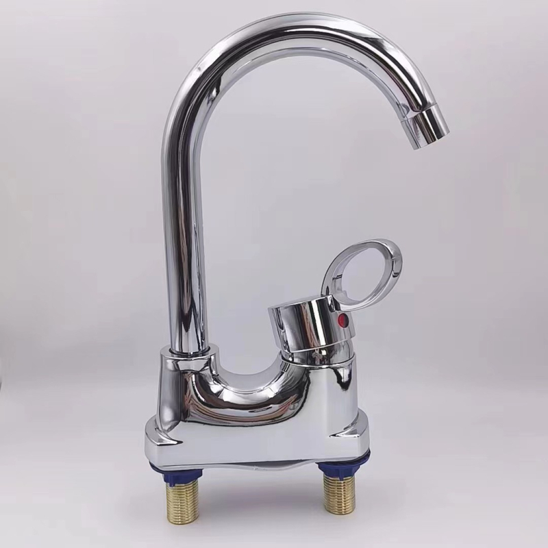 Mosdócsap kétlyukú szereléshez, kerámia patronnal, ABS testtel, emelős működéssel