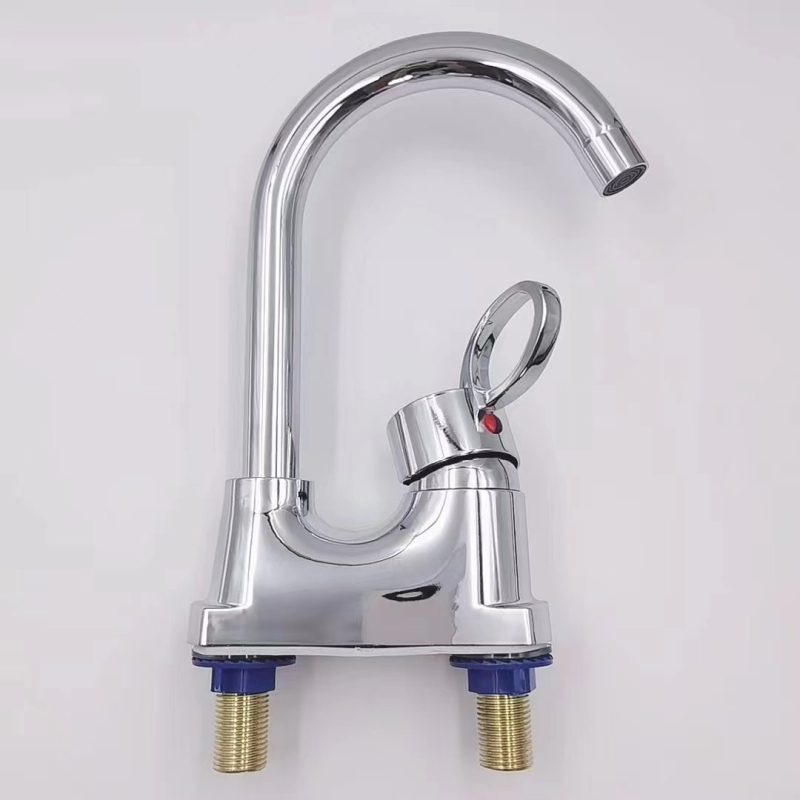 Mosdócsap kétlyukú szereléshez, kerámia patronnal, ABS testtel, emelős működéssel