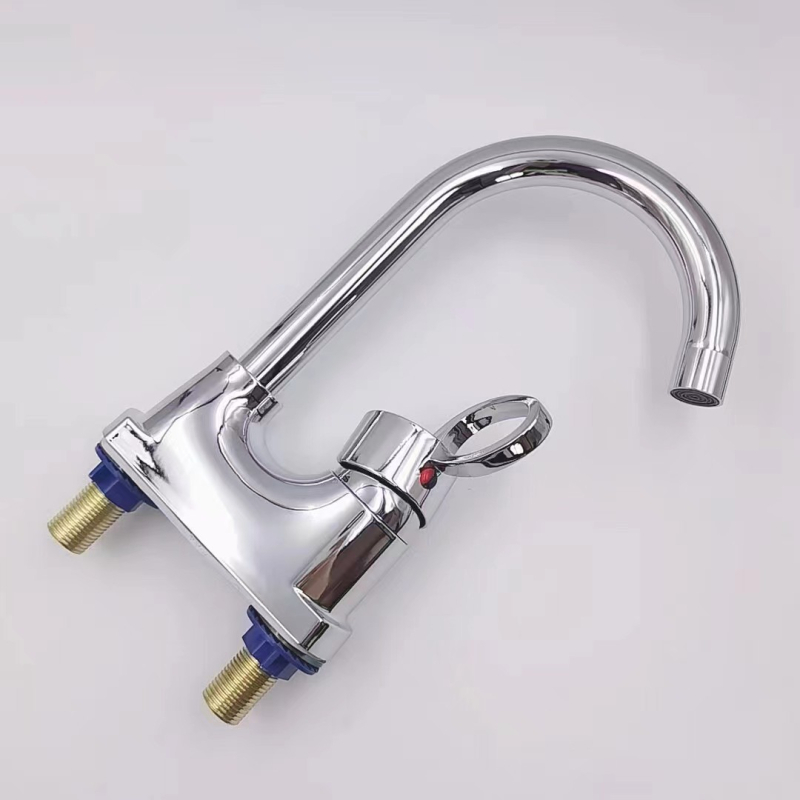 Mosdócsap kétlyukú szereléshez, kerámia patronnal, ABS testtel, emelős működéssel