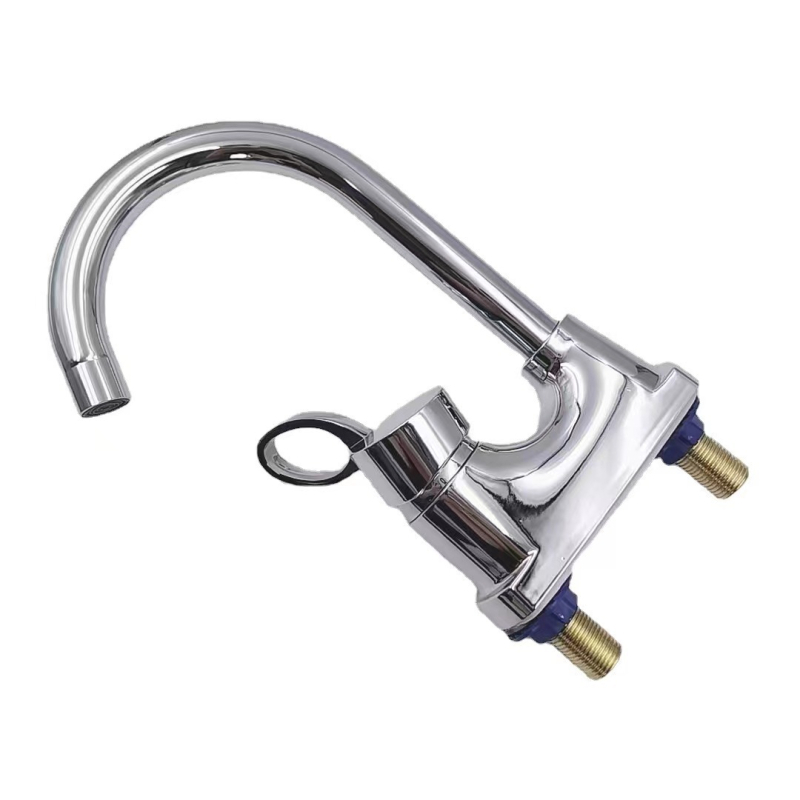 Mosdócsap kétlyukú szereléshez, kerámia patronnal, ABS testtel, emelős működéssel