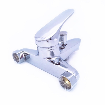 Beépített, háromrészes keverőcsap zuhanyzáshoz és kádfürdőhöz, cinkötvözet, kerámiás szelepmag, 0–90°C