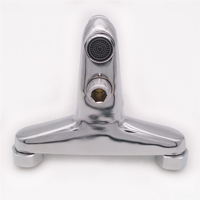 Beépített, háromrészes keverőcsap zuhanyzáshoz és kádfürdőhöz, cinkötvözet, kerámiás szelepmag, 0–90°C