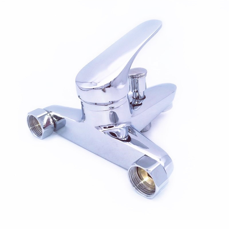 Beépített, háromrészes keverőcsap zuhanyzáshoz és kádfürdőhöz, cinkötvözet, kerámiás szelepmag, 0–90°C