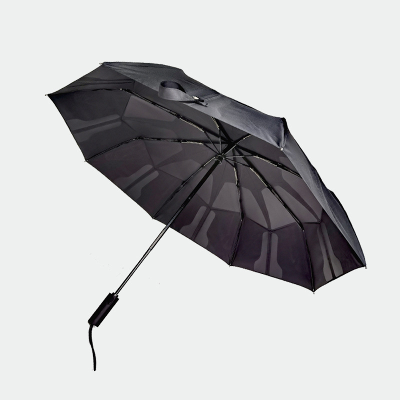 Automata háromrészes férfi reklámesernyő 8 bordával, 190T anyagú vászon, logónyomtatás, személyre szabható