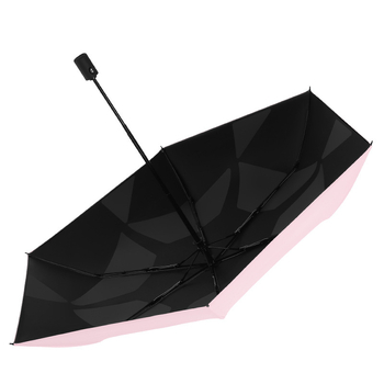 Automatski kišobran u dizajnu perja s UV zaštitom UPF>50, 6 vlaknastih rebara, tkanina 210T s vinilnim ljepilom, moguć tisak logotipa