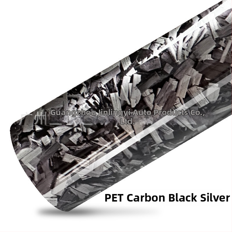 Teljes autó matrica, PVC-filmből, kovácsolt szén virág mintázat, ragasztóval történő felhelyezés