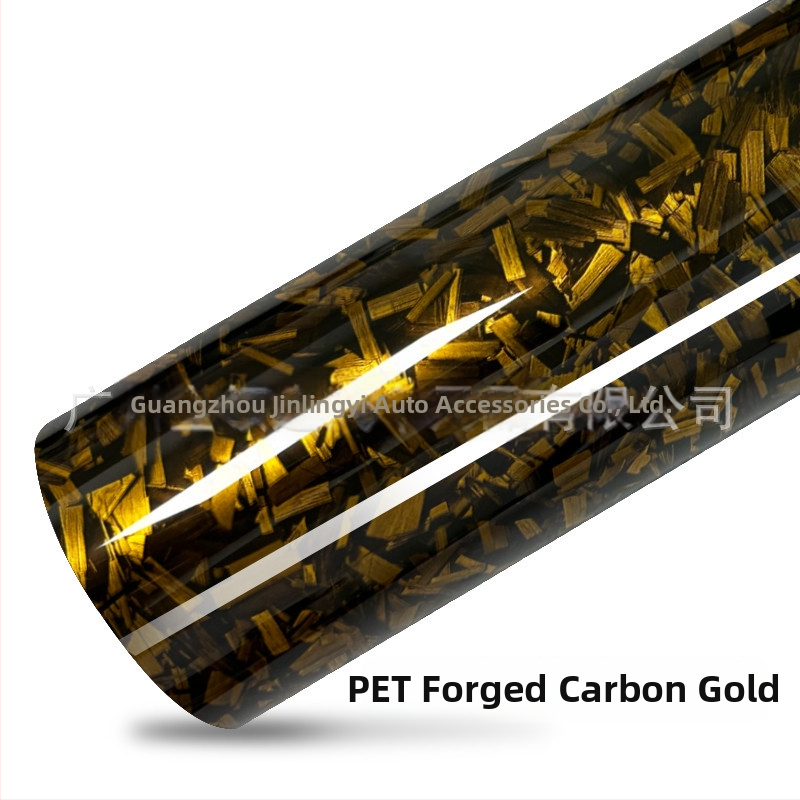 Teljes autó matrica, PVC-filmből, kovácsolt szén virág mintázat, ragasztóval történő felhelyezés