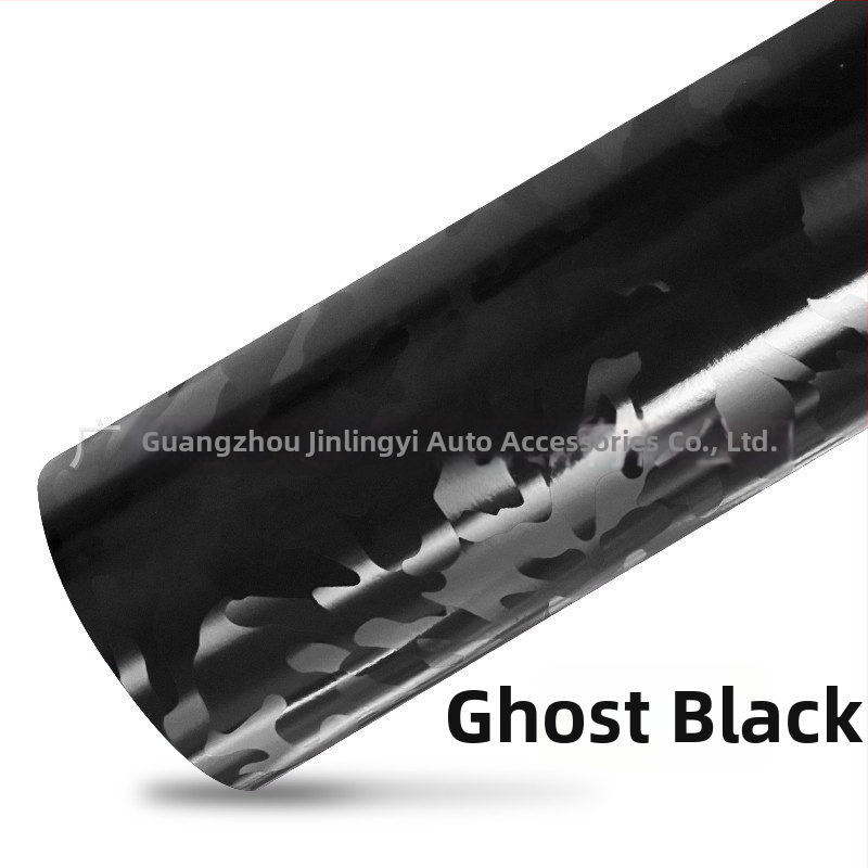 Teljes autó matrica, PVC-filmből, kovácsolt szén virág mintázat, ragasztóval történő felhelyezés