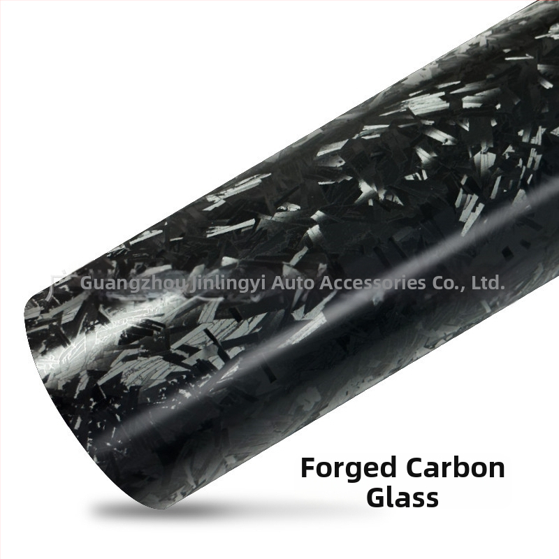 Teljes autó matrica, PVC-filmből, kovácsolt szén virág mintázat, ragasztóval történő felhelyezés