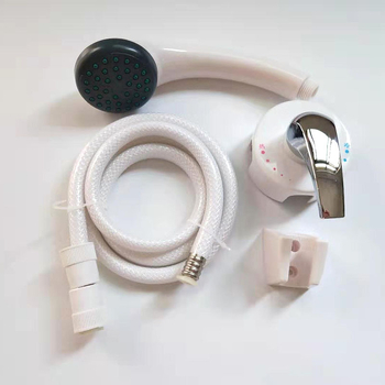 Φορητό σετ ντους με χειρολαβή — ABS; λειτουργία βροχής; εγκατάσταση με νήμα; 45°C; 0,85 MPa