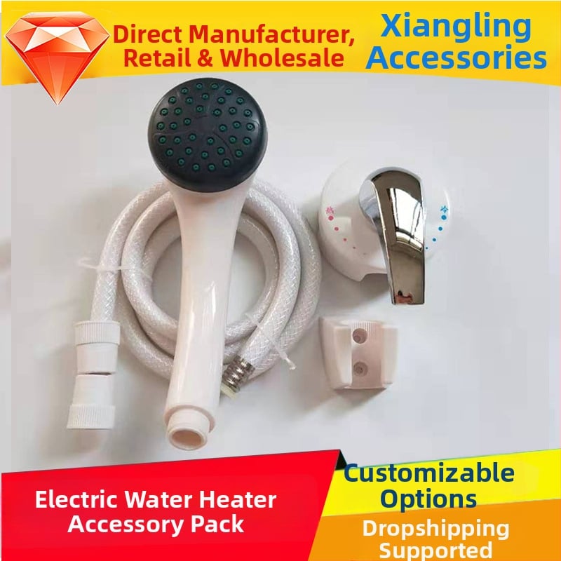 Φορητό σετ ντους με χειρολαβή — ABS; λειτουργία βροχής; εγκατάσταση με νήμα; 45°C; 0,85 MPa