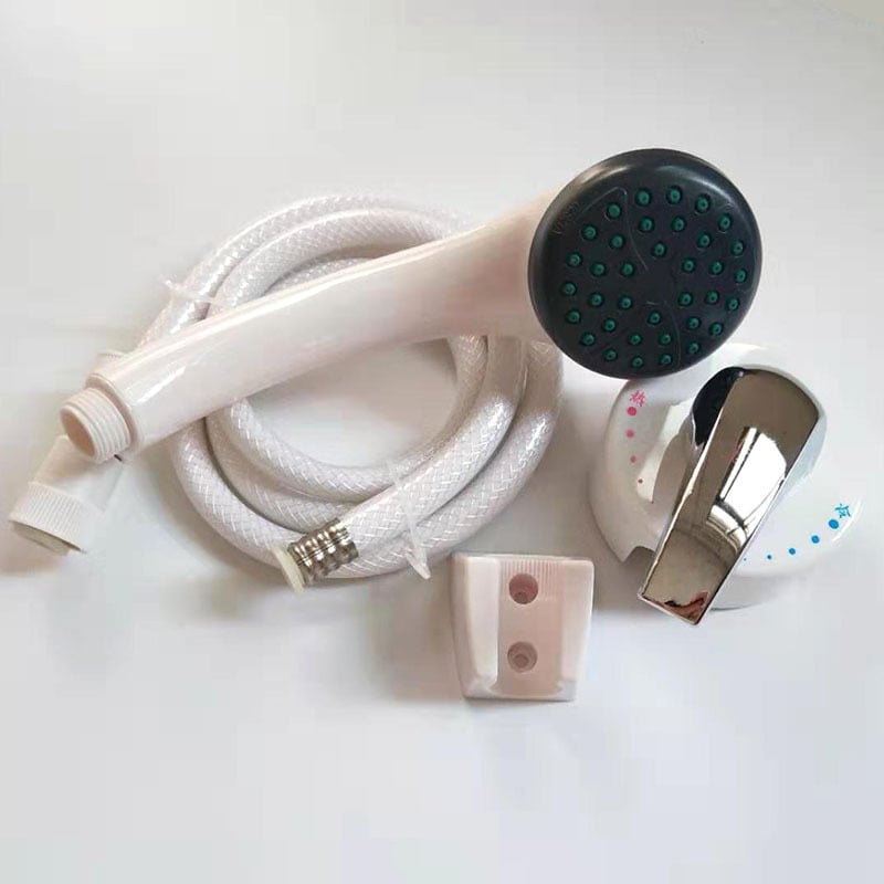 Φορητό σετ ντους με χειρολαβή — ABS; λειτουργία βροχής; εγκατάσταση με νήμα; 45°C; 0,85 MPa