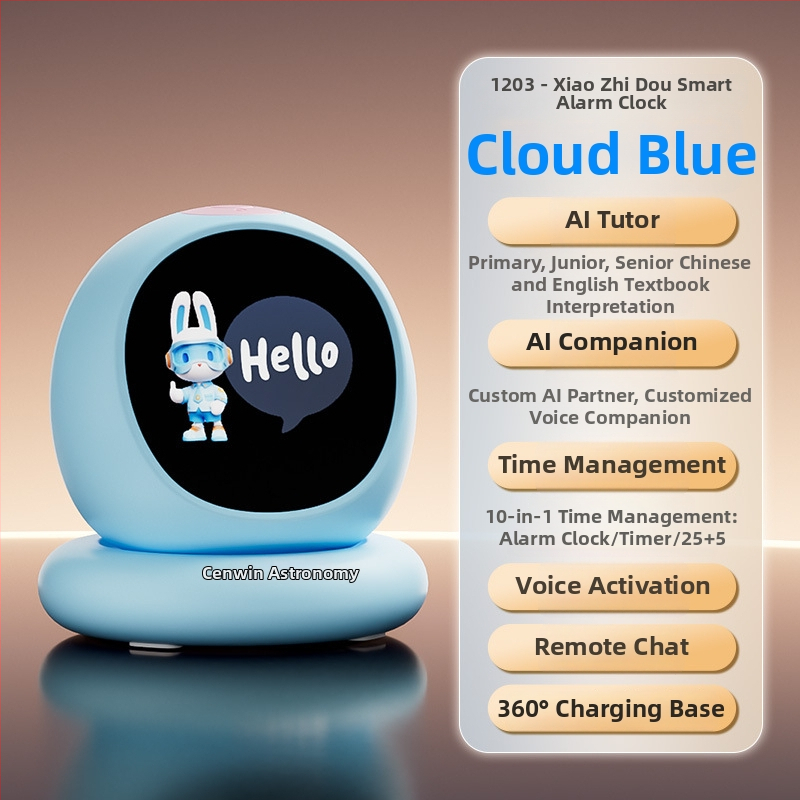 AI pametni alarmni sat za djecu – englesko obrazovanje: pravopis i priče – Bluetooth, prepoznavanje glasa, Wi‑Fi, USB punjenje, mobilna aplikacija
