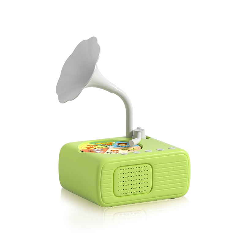 Dječji obrazovni gramofon s pričama i karticama za učenje, Bluetooth, USB punjenje, 4-6 GB memorije, za djecu 4-6 godina