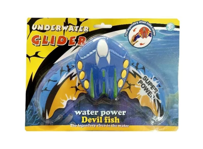 PVC водна играчка хидродинамична дяволска риба за басейни и плажове, за деца 7–14 години, интерактивна игра за развитие на координацията ръце-очи