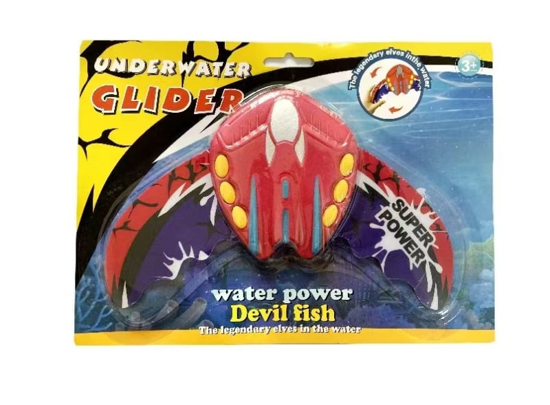 PVC водна играчка хидродинамична дяволска риба за басейни и плажове, за деца 7–14 години, интерактивна игра за развитие на координацията ръце-очи
