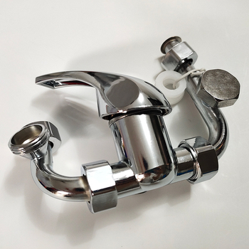 Σετ ντους με U-σχήματος βαλβίδα ανάμιξης, από κράμα ψευδαργύρου, κυκλική κεφαλή ψεκασμού βροχής, μοντέλο HS-00023, 45°C, 0,85 bar, φορητό