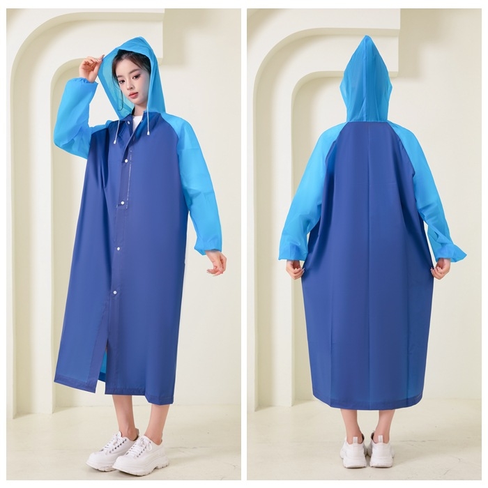Debeli EVA kišni pončo, unisex, dvobojne boje, za planinarenje, odrasli