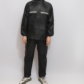 Szétszedhető esőkabát és nadrágszett, Chun yafang anyag, PVC ragasztó vízálló réteg, felnőtteknek