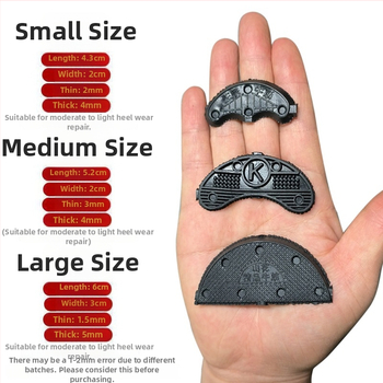 Náplasť na opravu opotrebenia podrážky s ochranou päty - Tsq5-9, pre textilné topánky, jar, bez značky