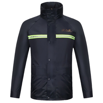 Σετ μπουφάν βροχής και poncho για ενήλικες — διαχωρισμένος σχεδιασμός, ευέλικτο στυλ; ύφασμα Oxford; αδιάβροχο στρώμα PVC κόλλα; για χρήση σε μοτοσικλέτα ή ηλεκτρικό όχημα; για 1 άτομο