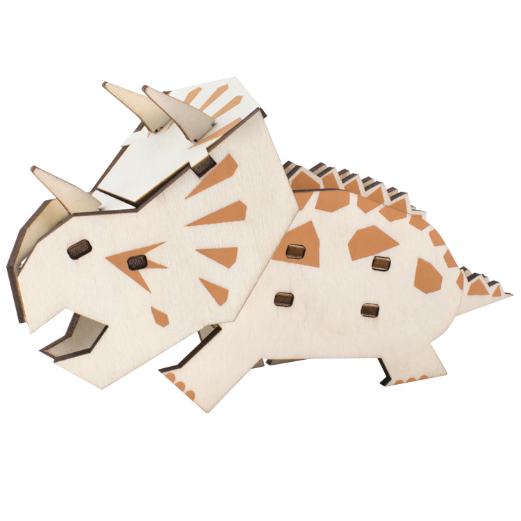 3D fa puzzle, DIY testreszabás logóval, 7–14 évesek számára